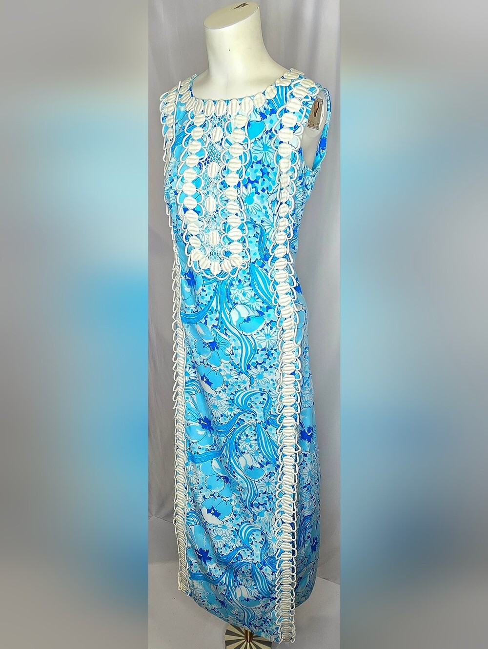 Vintage The Lilly by Lilly Pulitzer Floral Maxi Shift Dress 10 NWOT - Picture 3 of 10